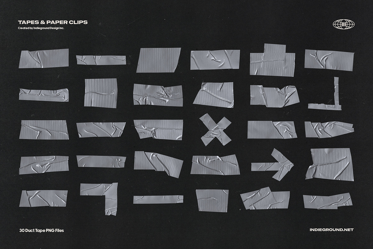 Tapes & Paper Clips, an Object Graphic by Indieground Design Inc. (Photo 5 of 11)