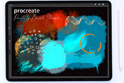 105 Procreate Painterly Brush Stamps, a Brush Add-On by Li Zamperini (Thumbnail 1 of 6)