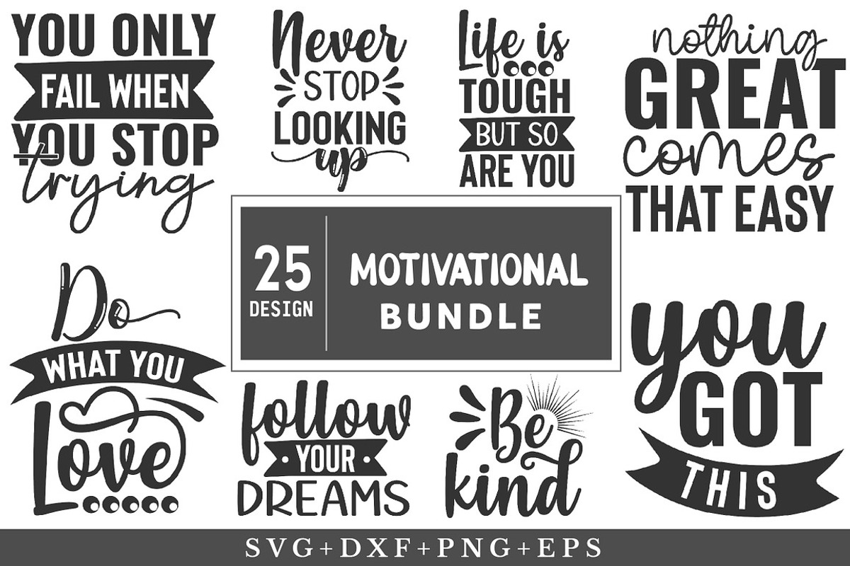 Motivational SVG Bundle, an Object Illustration by Libby Wishes (Photo 3 of 3)