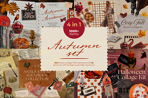 Autumn Set Collage Edition, an Object Graphic by JulsIst