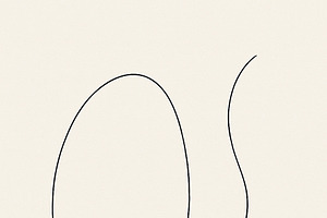 Minimalist abstract with fine black, an Illustration by Ami_Art