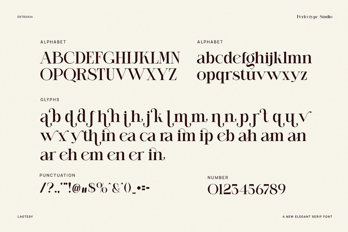 Lavish - Classy Serif Font, a Serif Font by Luna Shop (Photo 2 of 8)