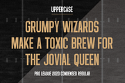 PRO LEAGUE 2020 FONT FAMILY, a Sans Serif Font by Alphabet Agency (Thumbnail 3 of 4)