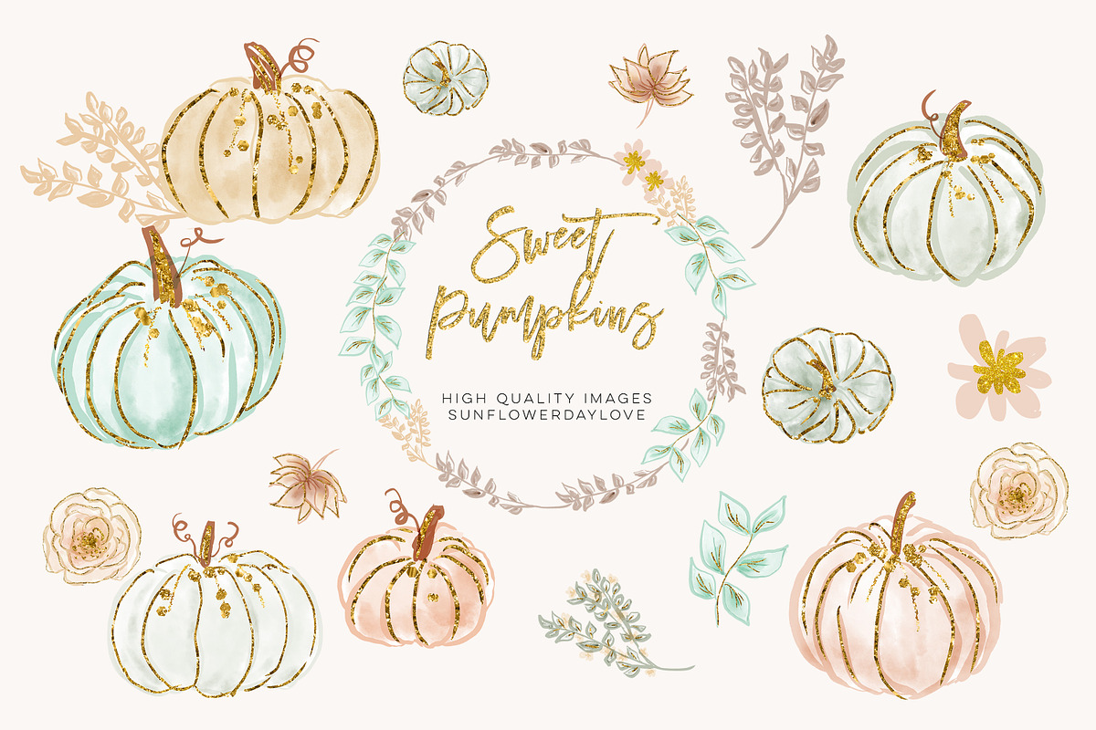 Pumpkin Clip Art, an Illustration by Sunflower Day Love (Photo 3 of 4)