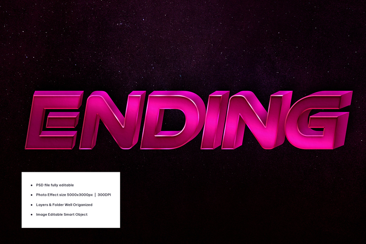 Omega 3D Text Effect, a Layer Style Add-On by iDoodle Studio (Photo 3 of 5)