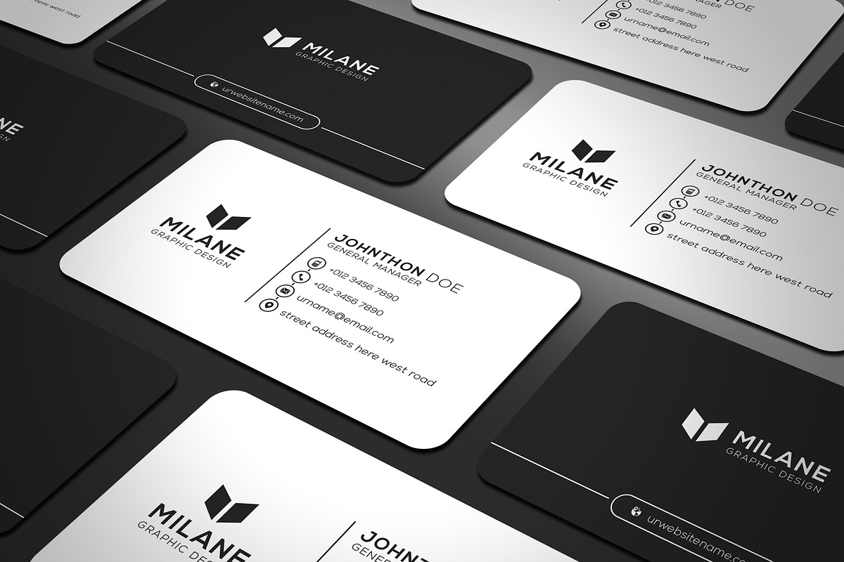 2 in 1 Minimal Business Card, a Business Card Template by Creative_Arts (Photo 3 of 4)