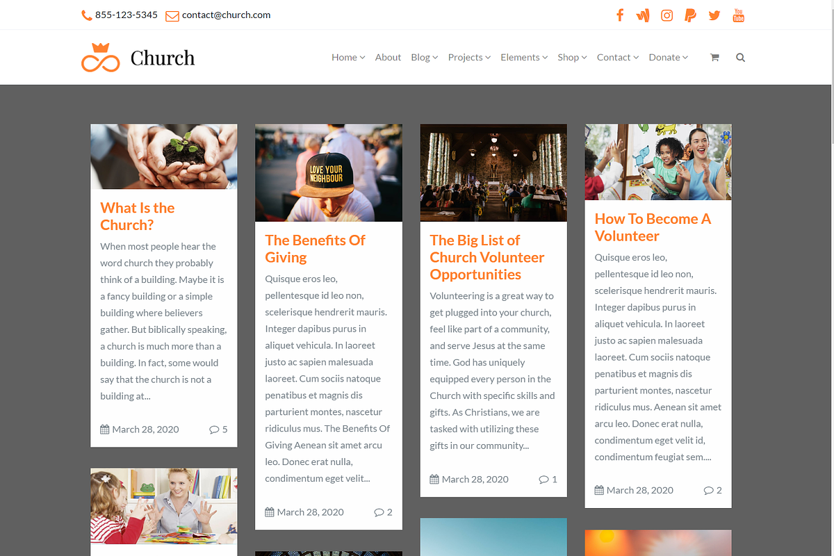 Church Religious WordPress Theme, a WordPress Template by Visualmodo (Photo 12 of 31)