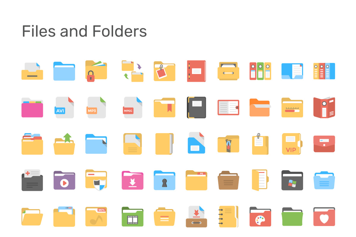 9690 Flat Icons Pack, an Outline Icon by Creative Stall (Photo 9 of 23)