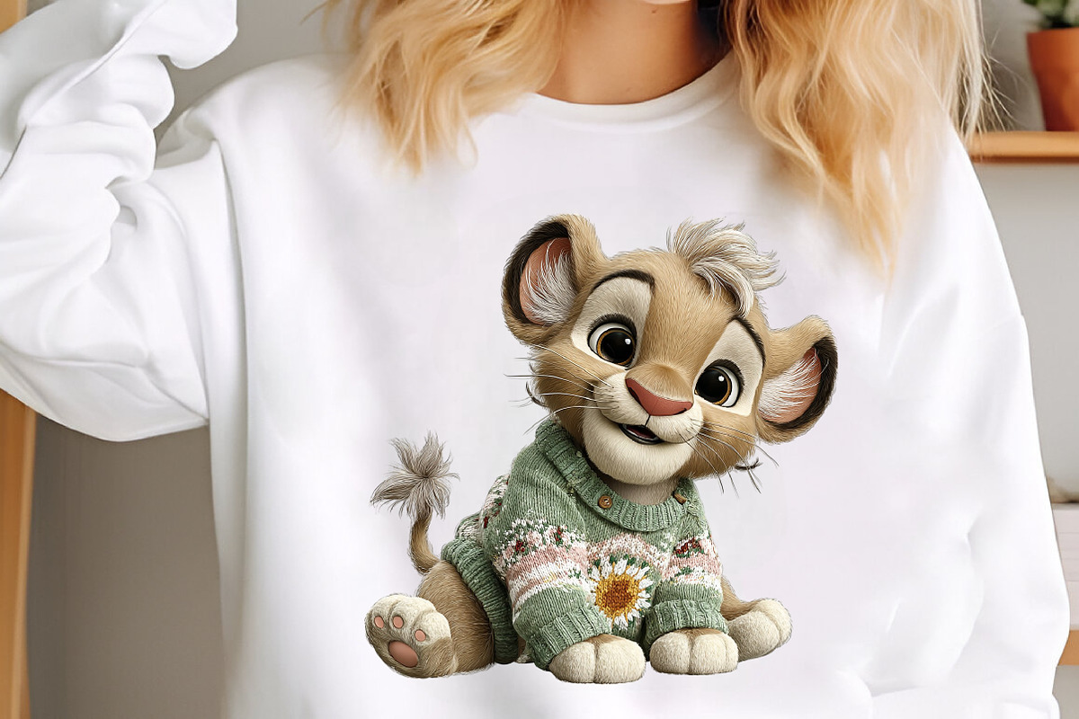 Whimsical Baby Animals in Sweaters, an Illustration by designcity5 (Photo 4 of 5)