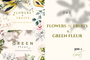 GREEN FLEUR & FRUITS-2 In 1