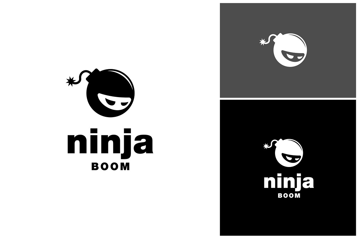 Ninja Boom Logo, a Branding & Logo Template by ika trisiana