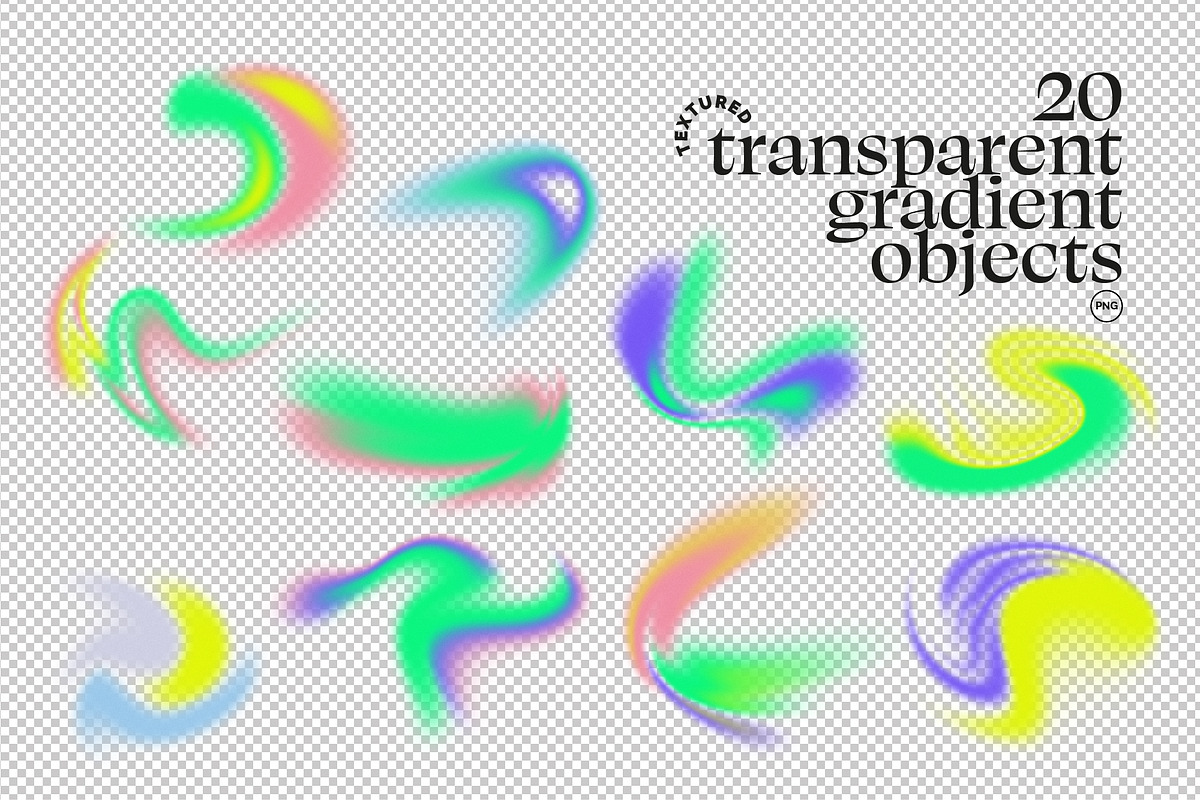 NEON DREAM Gradient Set, a Texture Graphic by angelainthefields (Photo 3 of 11)