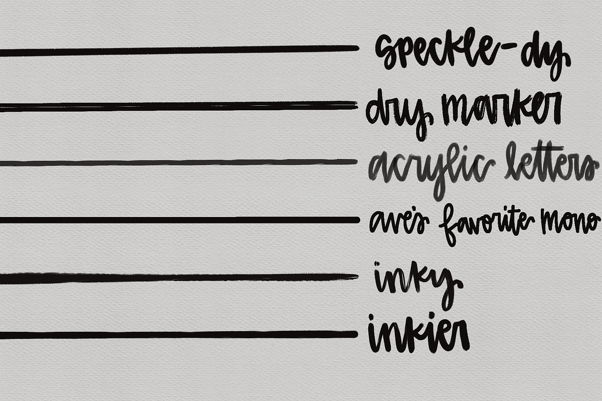 Lettering Box for Procreate, a Brushes & More by Avery Burke Creative (Photo 3 of 3)