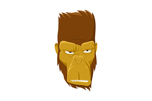 Cool Monkey Logo Vector Design