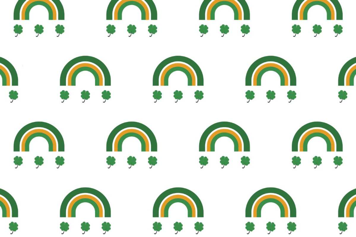 Lucky Shamrock Symbol Illustration, a Background Graphic by RAHMAT (Photo 3 of 5)