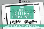 The huge Procreate cities brushpack, a Brush Add-On by Studio FabianFischer (Thumbnail 1 of 8)