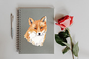 Watercolor Fox Illustration, an Animal Illustration by Foxery Digital (Thumbnail 5 of 5)