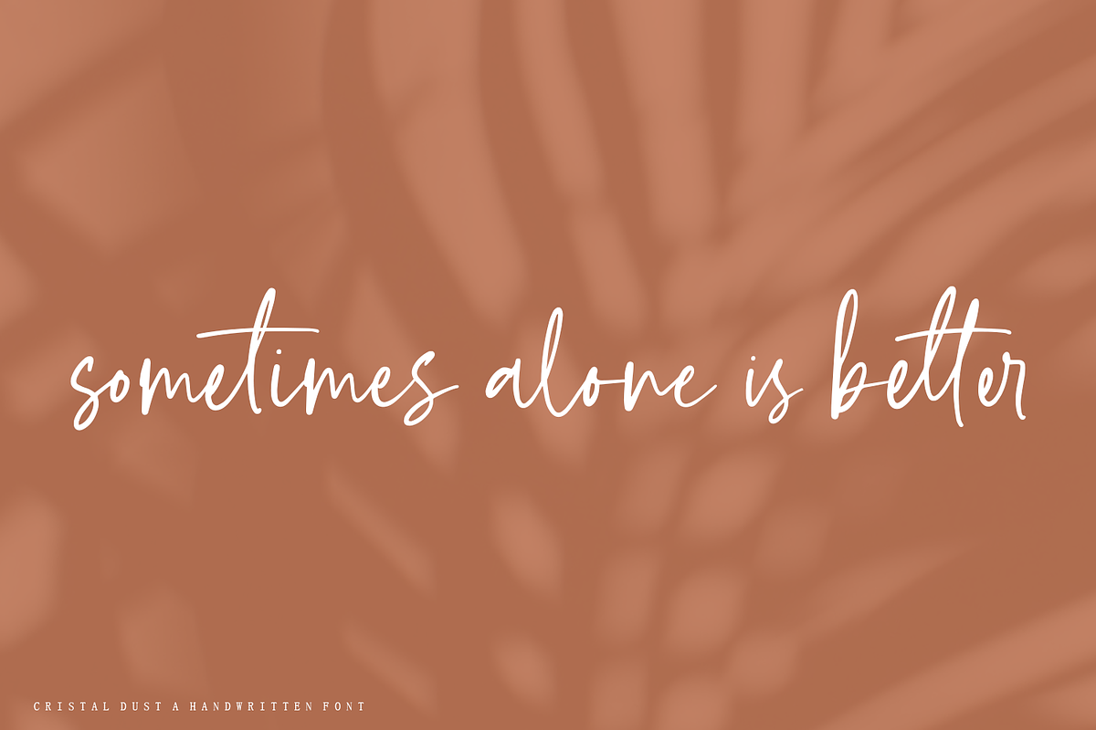 Crystal Dust - Handwritten Font, a Script Font by Megi Satyo Widodo (Photo 15 of 18)