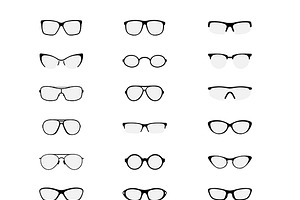 Sunglasses Vector set