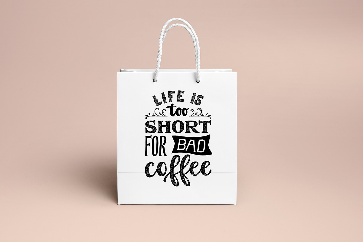 Vintage Coffee Lettering Quotes., a Graphic by ElenKoss (Photo 5 of 12)