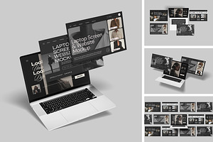 Laptop Screen & Website Mockup, a Mockup by DxSLEX