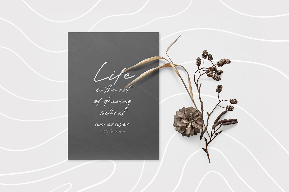 Winter Sunday, a Script Font by khurasan (Photo 5 of 7)