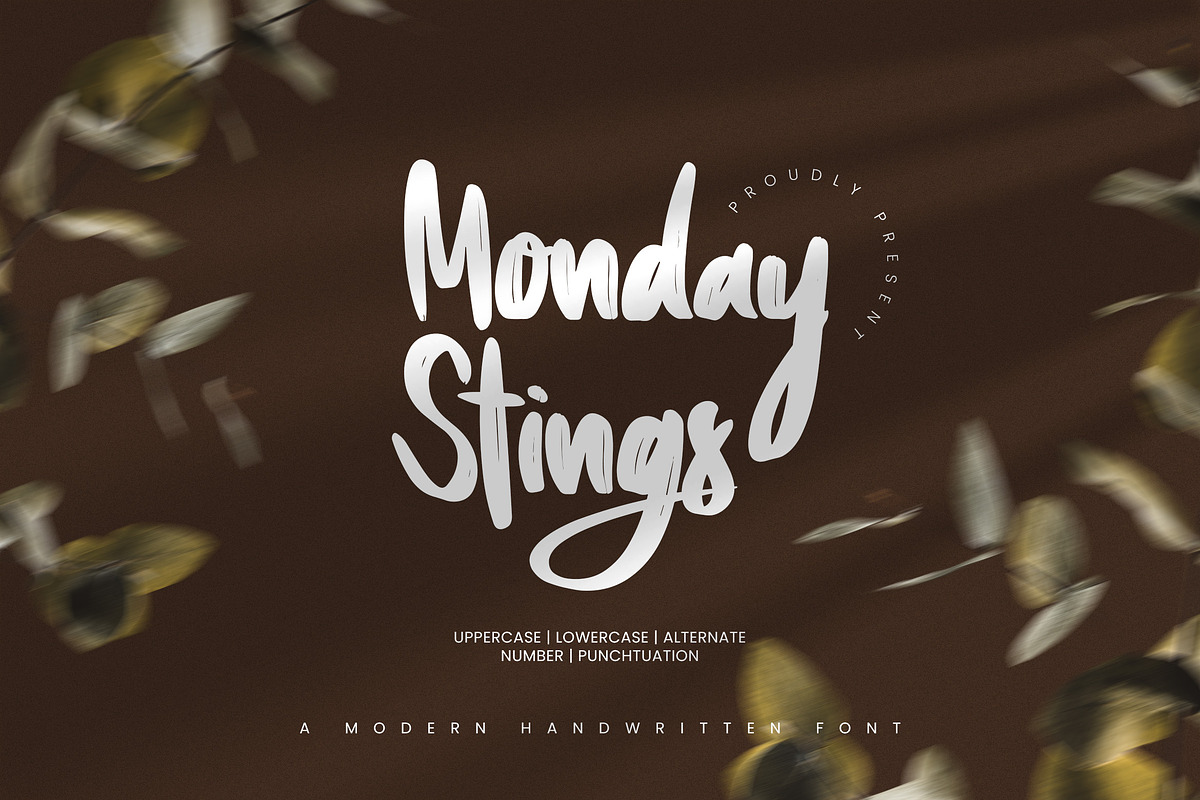 Monday Stings - Script Handwritten, a Handwritten Font by Samtiv Studio (Photo 1 of 6)