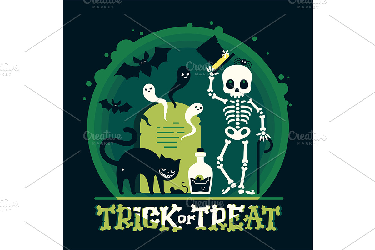 3 Halloween Greeting Cards, an Illustration by tetiana.svirska (Photo 4 of 4)