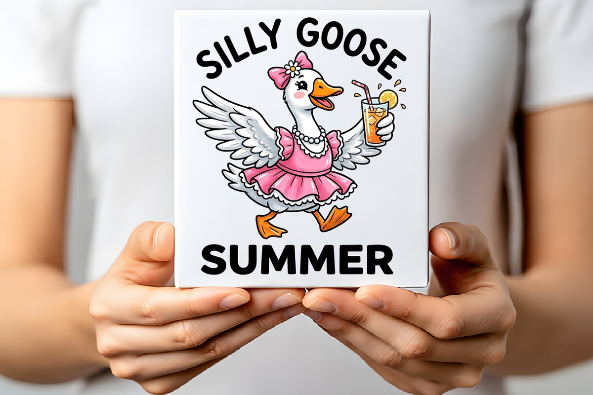 Funny Silly Goose Summer PNG, a Healthcare Illustration by CraftArtStudio (Photo 2 of 4)