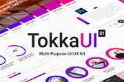 TOKKA Multi-Purpose UI/UX Kit, an UI Kit Template by NordWood (Thumbnail 1 of 9)