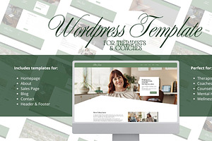 Wordpress Template for Coaches, a WordPress Template by Martalv Works