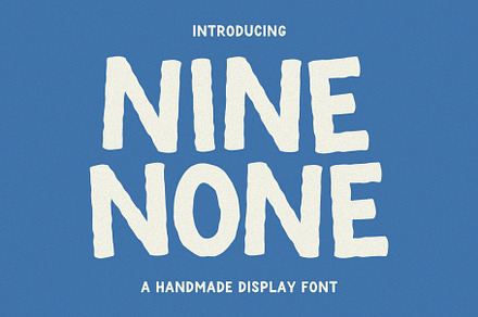 Nine None Font - Bold Font, a Handwritten Font by ariodsgn