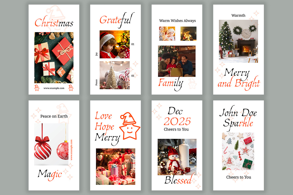 Christmas Social Media Story Layout, an UI Kit Template by CreativeShaper (Photo 1 of 4)