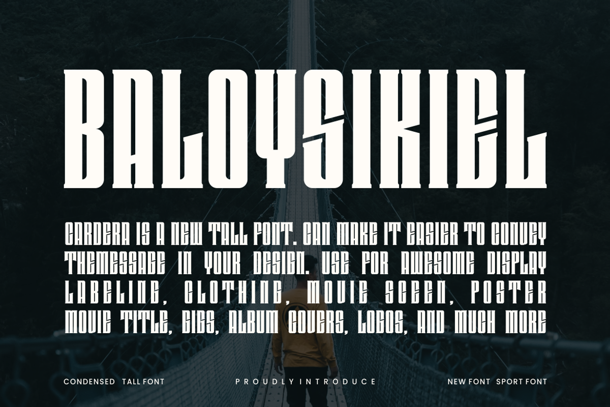 Cardera - Modern Tall Font, a Slab Serif Font by Viswal Studio (Photo 3 of 6)