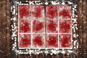 Christmas Window Photoshop Overlay