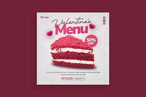 Valentine's Day Social Media Post, a Social Media Template by Saman Osama