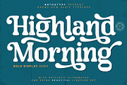 Highland Morning, a Script Font by Nathatype (Thumbnail 1 of 11)