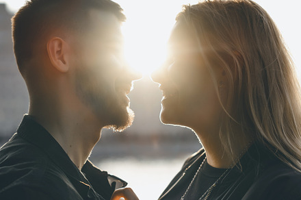 Couple in love containing adult, background, and beautiful, a Person Photo by EVA.studio