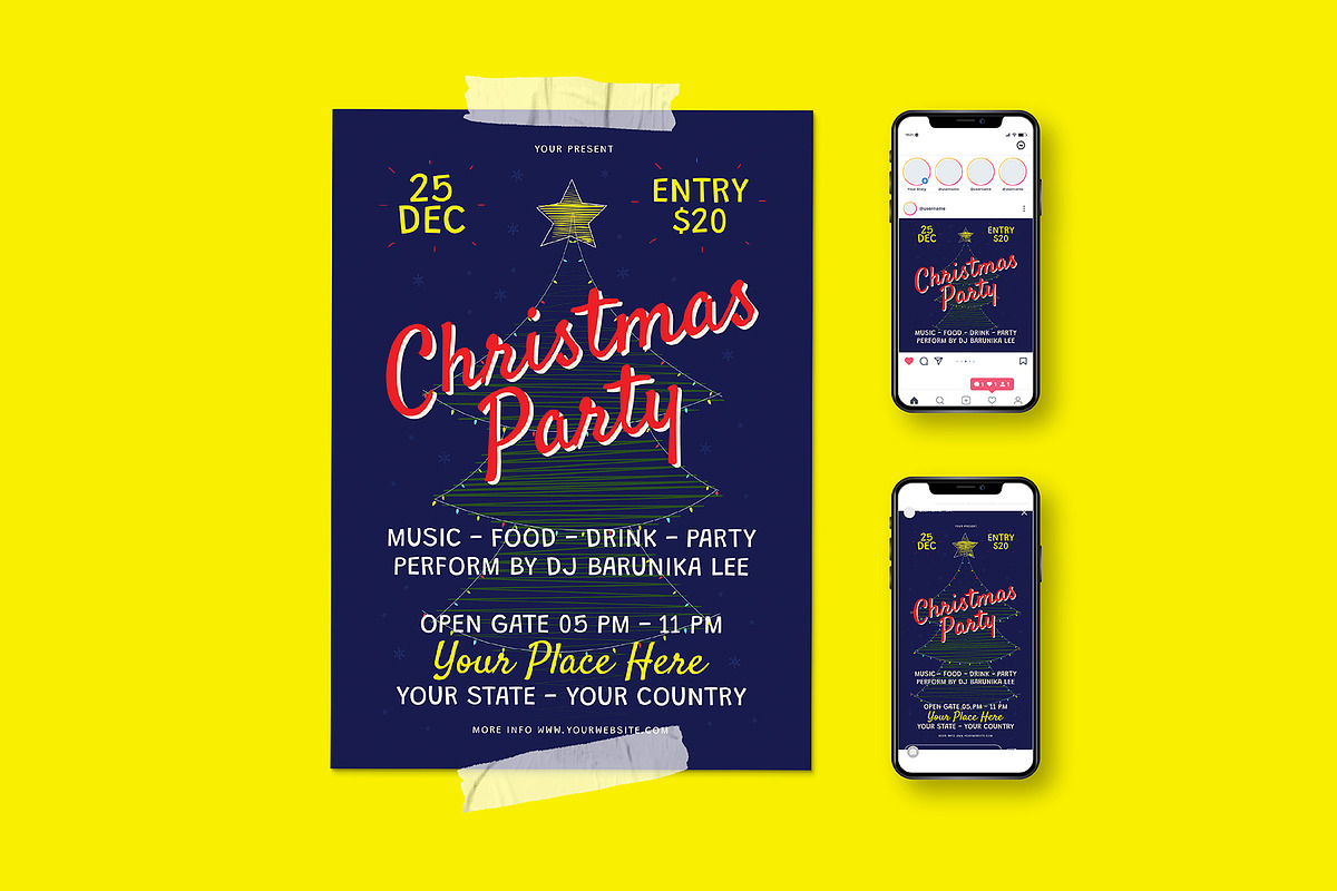 Christmas Party Flyer, a Flyer Template by herutage (Photo 1 of 4)