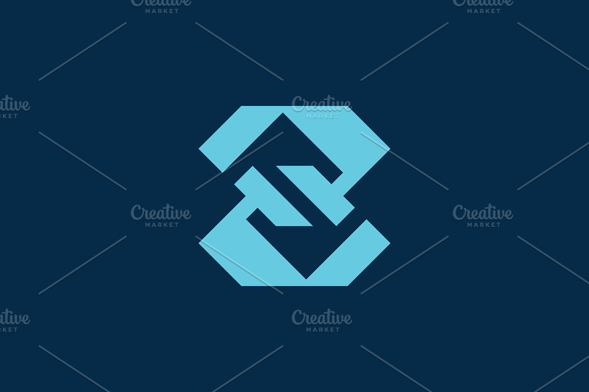 modern Z tech connection logo., a Branding & Logo Template by Rasagama Studio