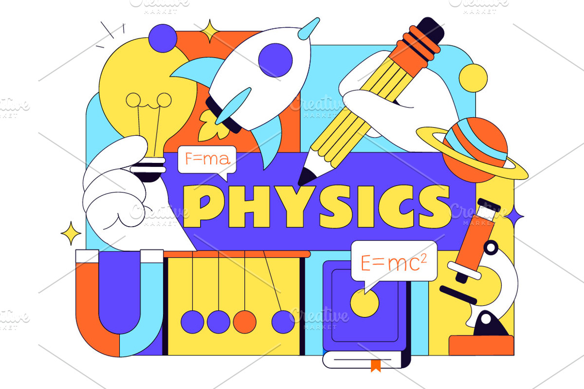 10 Physics Education Illustration, a Technology Illustration by denayunebgt (Photo 4 of 4)