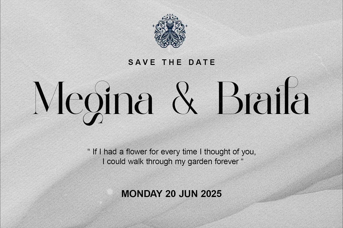 Malgira Modern Ligature Serif, a Serif Font by Alfinart (Photo 7 of 9)