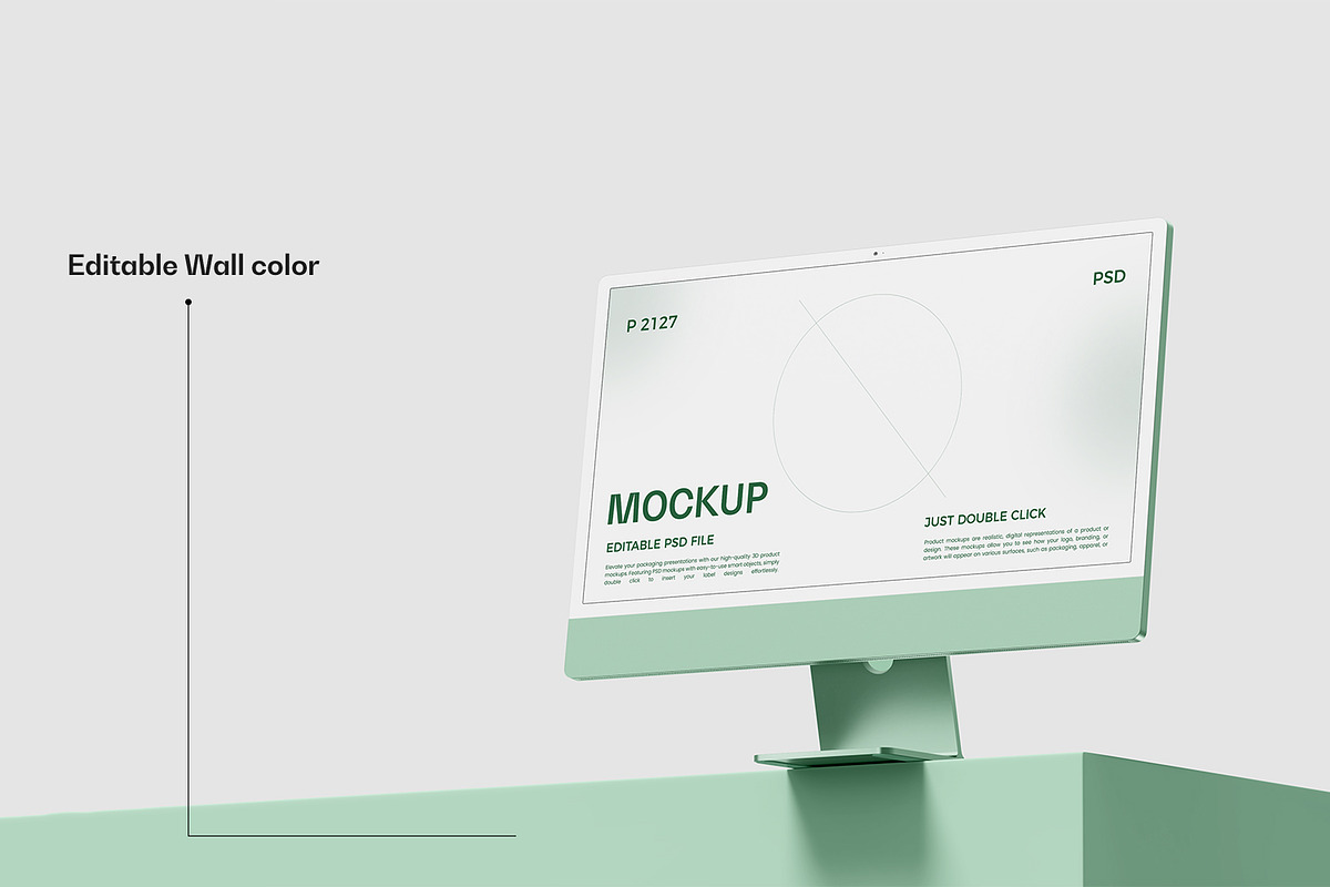 New iMac 24 Desktop Mockup, a Mac Mockup by RamStudio2 (Photo 6 of 16)