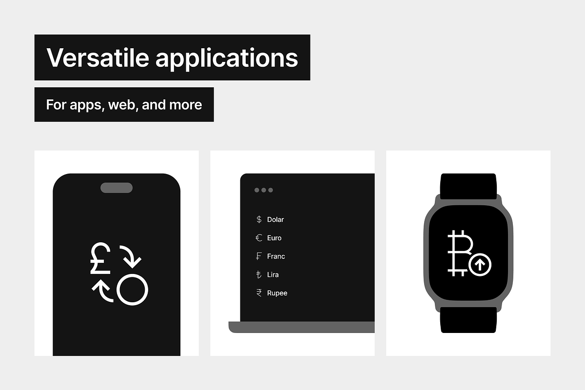 Currencies Light - 350 icons, an Outline Icon by Pictomate Icons (Photo 4 of 7)