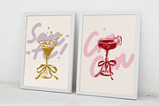 Vintage cocktails. Hand drawn art, a Food Illustration by Summer Nightingale Art (Thumbnail 11 of 15)