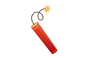 Dynamite bomb. Dynamite stick, an Object Illustration by Things for designers