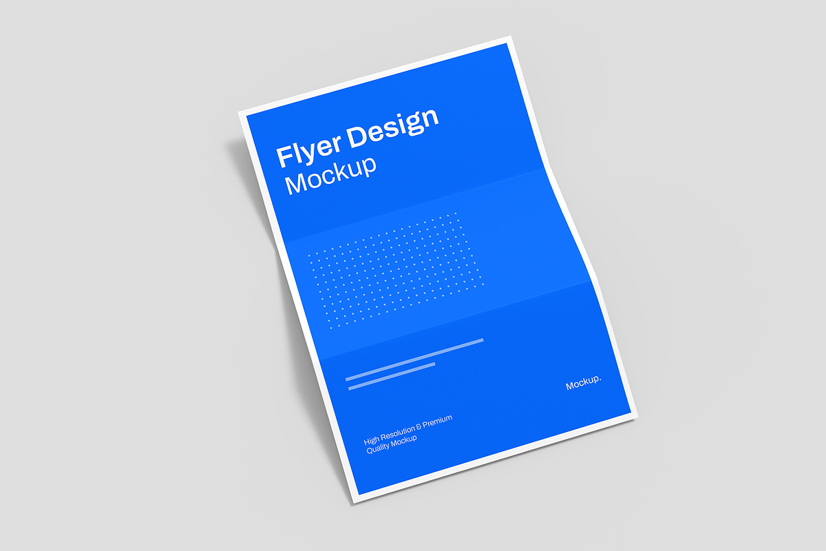 Modern Folded Flyer Mockup PSD, a Product Mockup by graphypix (Photo 1 of 4)