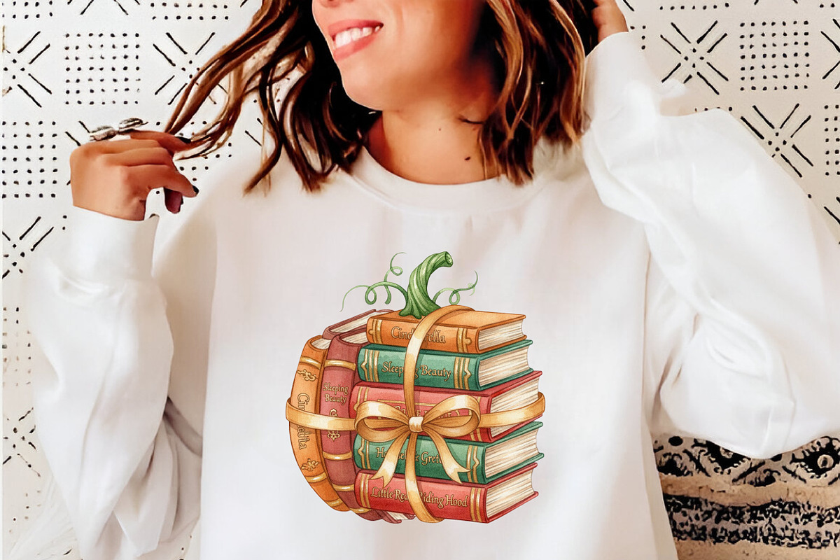 Fall Halloween Book Pumpkin Teacher, an Illustration by SinaCreation (Photo 3 of 7)