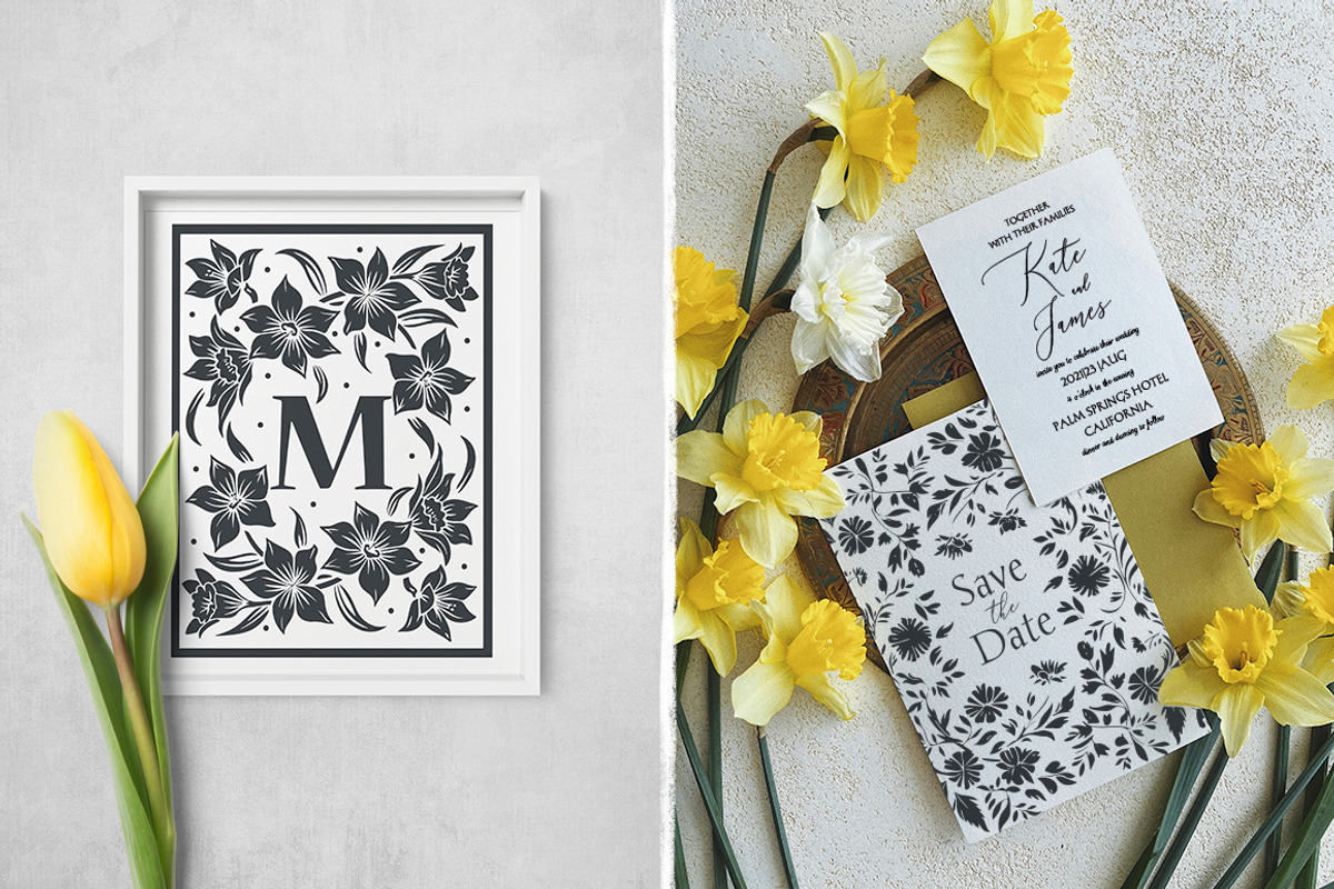 100 Folk Art vector linocut prints, an Object Graphic by DariSmartArt (Photo 8 of 16)