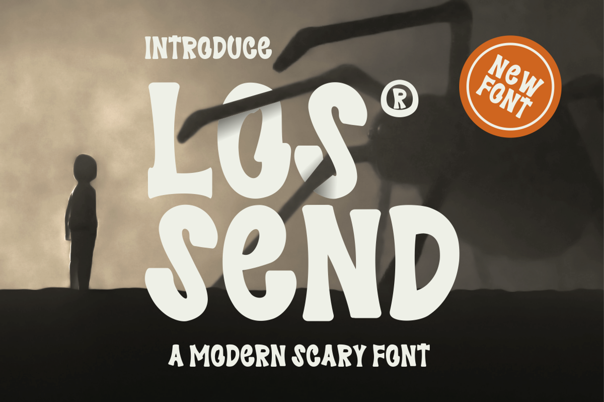 Los Send - Modern Scary Font, a Handwritten Font by MaikoHatta (Photo 1 of 6)